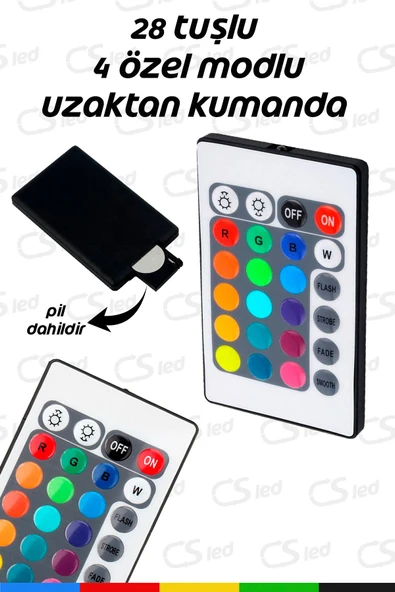 CSled  Dokunmatik LED Dimmer & Kontrol Cihazı – 36A, 12/24V, RF Uzaktan Kumanda ile Parlaklık Ayarı - 5