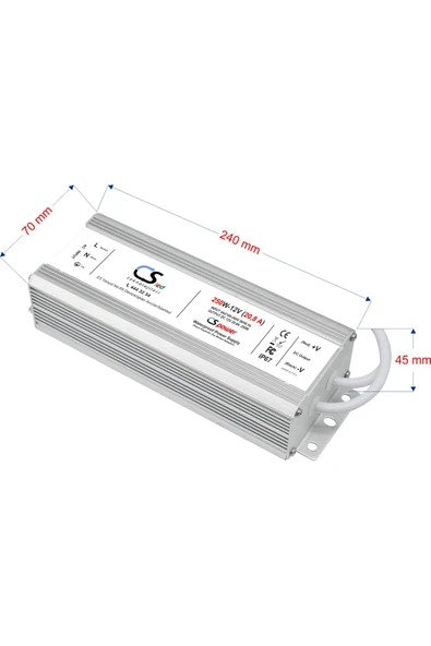 CSBİLİŞİM  Dış Mekan Adaptör 20 A - 2