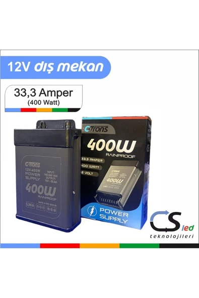 CSled  C-trons (33,3 A) Metal Kasa Water Proof Adaptör