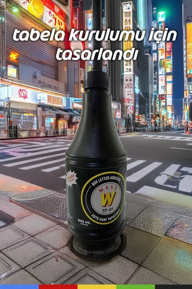 CSled  West Kutu Harf Genel Yapıştırıcısı 500ML – Alüminyum & Pleksi Yapıştırıcı (Şeffaf, İz Bırakmaz) - 3