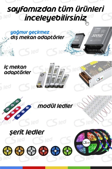 CSled  12V İç ve Dış Mekan Buz Mavisi Neon LED – 5 Metre Esnek Silikon Neon  (1 cm’de Bir Kesilebilir) - 8