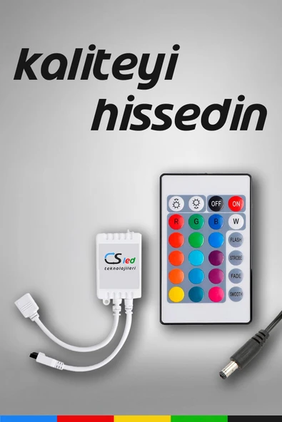 CSled  RGB Şerit LED Kumandası – 6A, 24 Butonlu, 12V LED Kontrol Cihazı - 2
