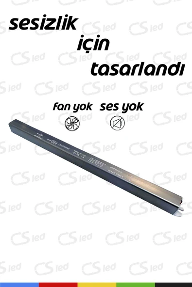 CSled  12V 5 Amper Kalem Tipi Trafo – IP66 Su Geçirmez Dış Mekan Trafo – Dayanıklı ve Güçlü Güç Kaynağı - 2
