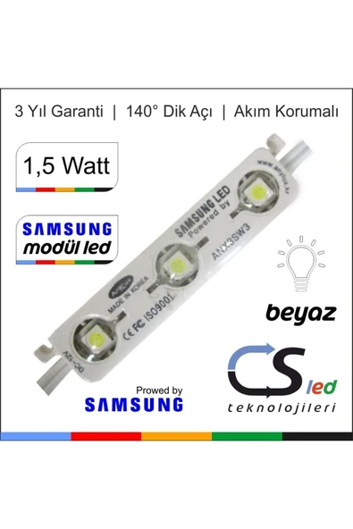 Samsung  Cs Led 1,5 Watt Dik Açı (140 DERECE) Modül Led (20 ADET)