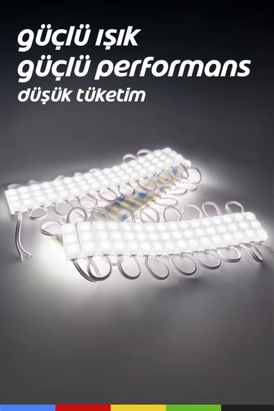 CSled  DC12V MİNİ MODÜL 5000 ADET Beyaz LED Modül Su Geçirmez Yapışkanlı Reklam Tabela Işık - 5