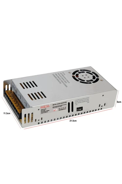 WATTBOX  Adaptör 12v 30a Metal Kasa Fanlı - 2