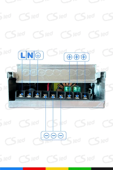 Ctrons  IP45 12V 33.3A Yağmur Korumalı Epoksili Demir Kasa Güç Kaynağı – 400W LED Sürücü AC/DC Trafo - 2