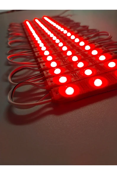 EPISTAR  12 Volt (10 adet) 1,5 Watt 3 lü Lensli Modül Led Reklamcı Modülü