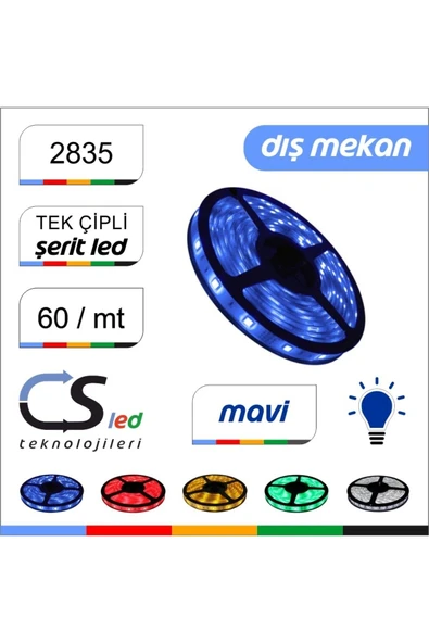 CSled  2835 Dış Mekan Silikonlu Şerit Led