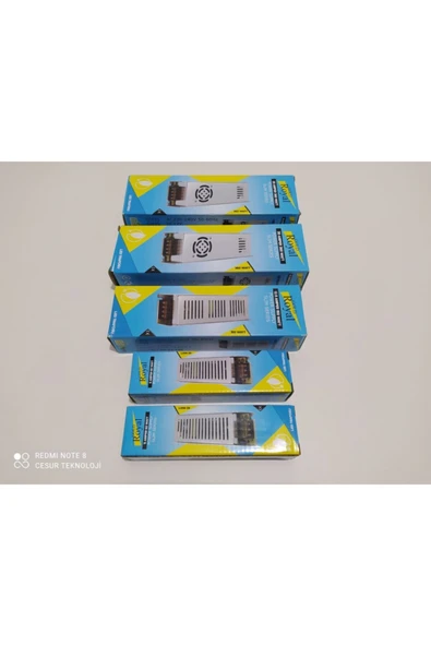 Gold ROYAL  12v 30a Amper 360w Fanlı Slım Ince Metal Güvenlik Kamera Cctv Şerit Led Adaptör Trafo - 2