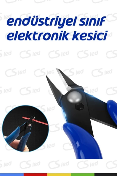 CSled  Elektronikçi Tip Hassas Mini Yan Keski – Profesyonel Dip Kesim Pensesi - 2