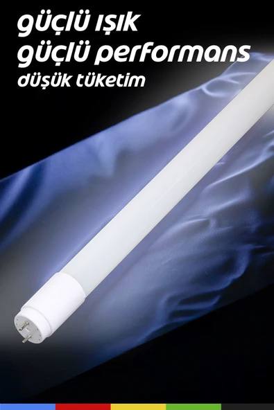 CSled  Beyaz 120 cm LED Floresan – 12V Adaptör Dahil, Yüksek Verimli Aydınlatma - 2