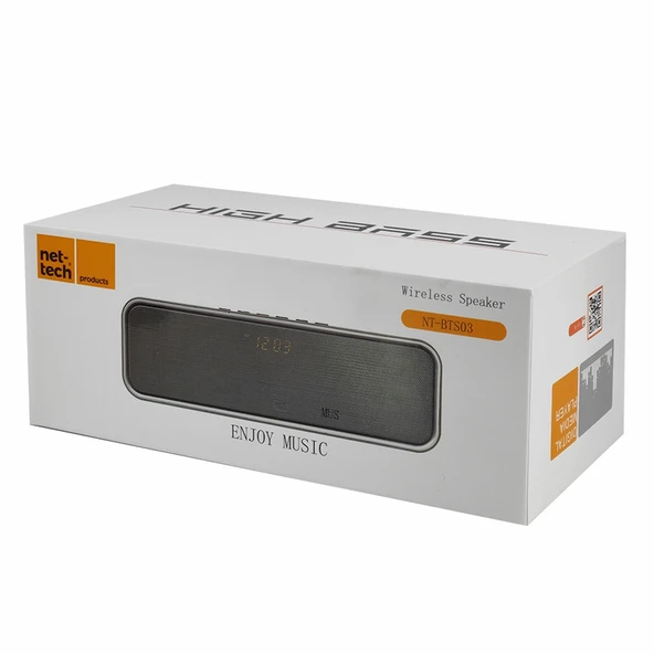 Nettech NT-BTS03 Kablosuz Bluetooth Hoparlör - Speaker (Siyah) - 2