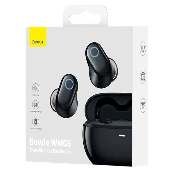 Baseus Bowie WM05 TWS Bluetooth 5.0 Kulakiçi Kablosuz Kulaklık (Siyah) - 5