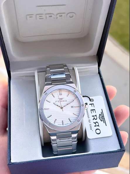 Ferro Çelik Kordon Nişan Ve Damat Saati Olarak ITALIAN DESIGN 3 Atm Erkek Kol Saati EFM40147-A3 - Resim 4