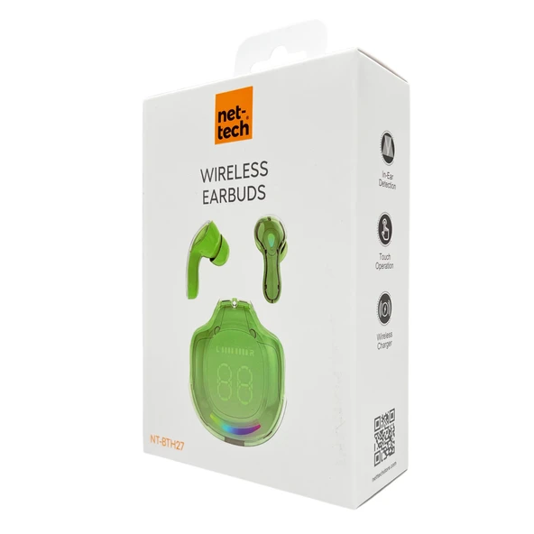 Nettech NT-BTH27 Kulakiçi Bluetooth Kulaklık Yeşil - 3