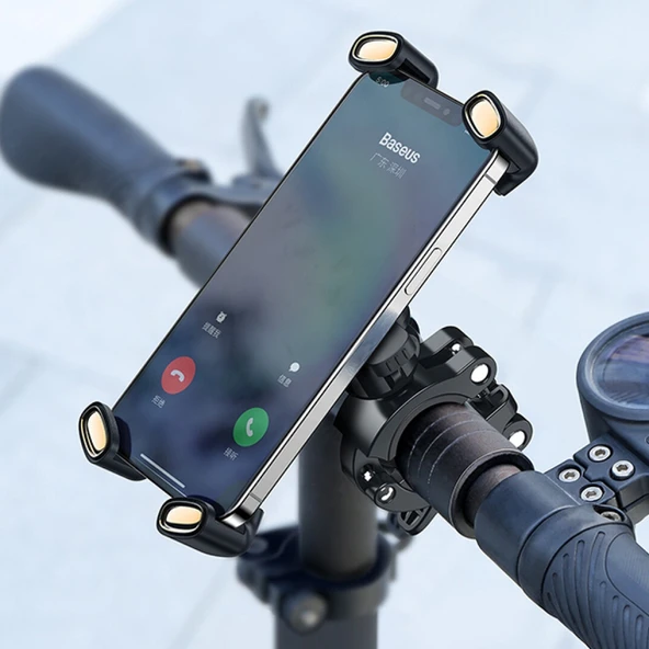 Baseus Quick to take 360 Derece Dönebilen Bisiklet ve Motosiklet Telefon Tutucu (Siyah) - 2