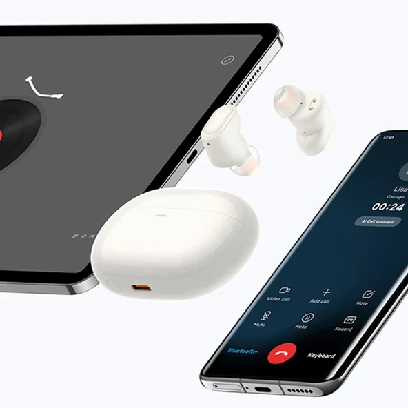 Baseus Bowie WM05 TWS Bluetooth 5.0 Kulakiçi Kablosuz Kulaklık (Beyaz) - 6