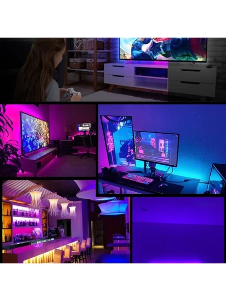 5 Metre Renkli Uzaktan Kumandalı Şerit Led - 3