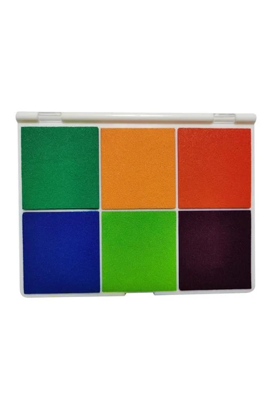 6 in 1 Arada Istampa Büyük Boy 165*127mm Çok Renkli Mürekkep Pedi - Resim 5