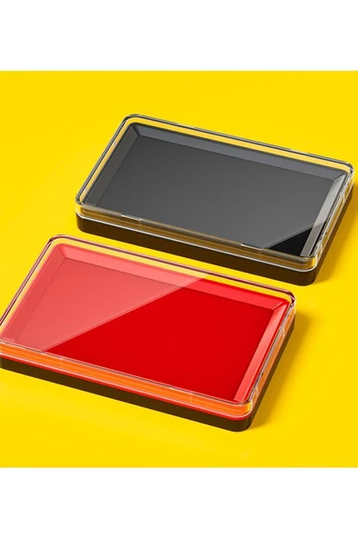 Kırmızı Mürekkepli Baskı Pedi Istampa Ofis Boyu 137*85mm Su Bazlı - 5