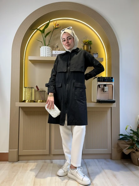 CEPLİ ASTARSIZ TRENCH