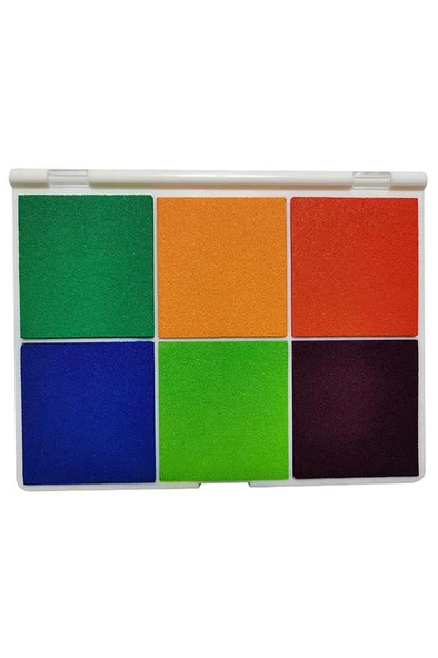 6 in 1 Arada Istampa Büyük Boy 165*127mm Çok Renkli Mürekkep Pedi - Resim 3