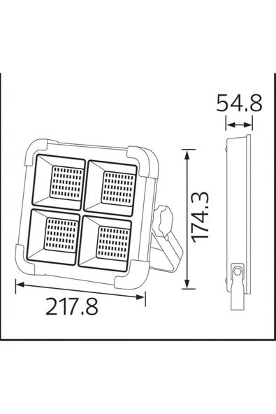 Turbo 400w Solar Led Projektör Kamp Solar Uzatmalı Solar Panel+Şarj Edilebilir Pil+ Şarj Kablosu - 5