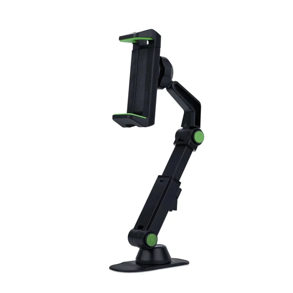 360 Dönebilen Dikiz Aynası Araç Telefon Tutucu (Siyah-Yeşil) - 2
