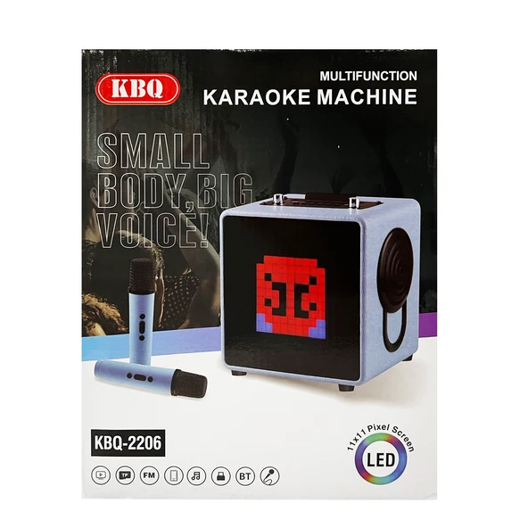 KBQ-2206 Karaoke Box Kablosuz Hoparlör - Bluetooth Speaker - 6