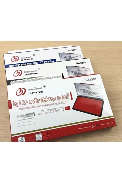 El Istampası Büyük Boy 175*117mm Siyah Mürekkep Pedi  9893 - 2