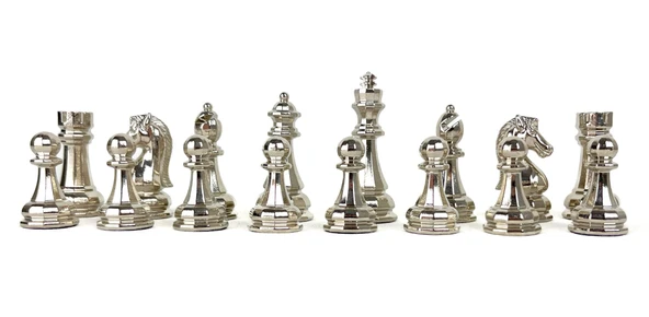 Büyük Boy Metal Zamak Satranç Taşı - Sarı/Krom - 3