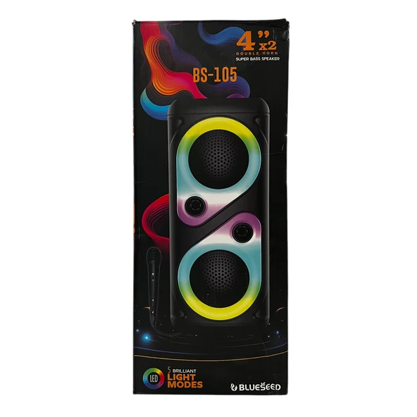 Blueseed BS-105 Party Box Kablosuz Hoparlör - Speaker - 3