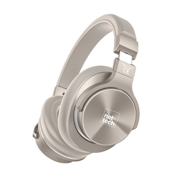Nettech NT-BTH16 Kulak Üstü Kablosuz Bluetooth Kulaklık (Krem)