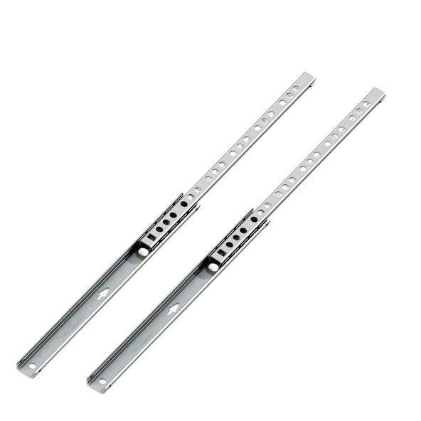 Teleskopik İnce Bilyeli Bilyalı Dolap Çekmece Rayı Sürgüsü Metal En 1.7 cm 17 mm Uzunluk 34.2 cm - 2