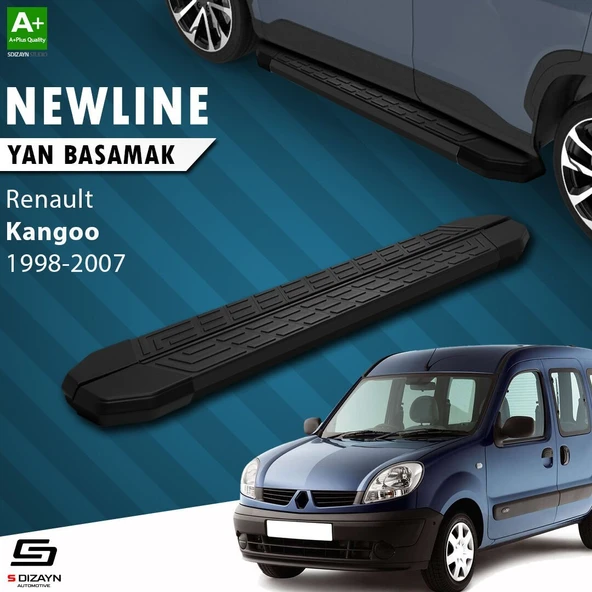 S-Dizayn Renault Kangoo NewLine Siyah Yan Basamak 183 Cm 1998-2007 A+ Kalite ürün görseli