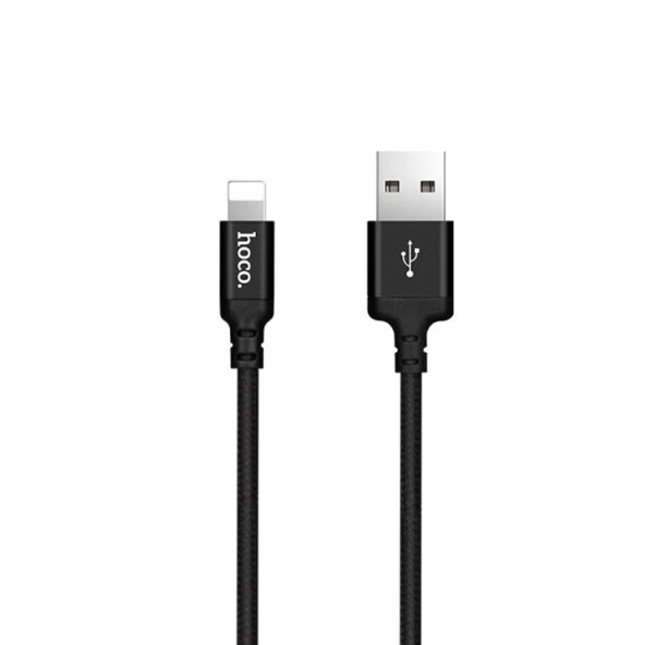 HOCO X14 İPhone 14-13-12-11 Usb Data ve Hızlı Şarj Kablosu (Siyah) - 2