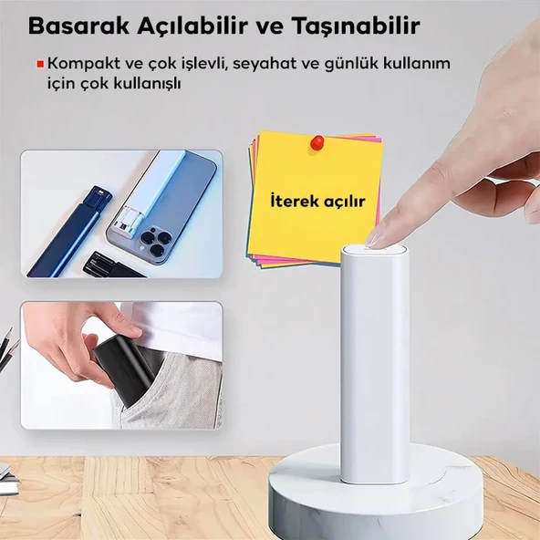 5in1 iPhone+ Type-C+ USB Seyahat için 60W Hızlı Şarj Kablo Seti (Beyaz) - 5