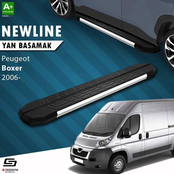 S-Dizayn Peugeot Boxer 3 Kısa Şase NewLine Krom Yan Basamak 203 Cm 2006 Üzeri A+ Kalite ürün görseli