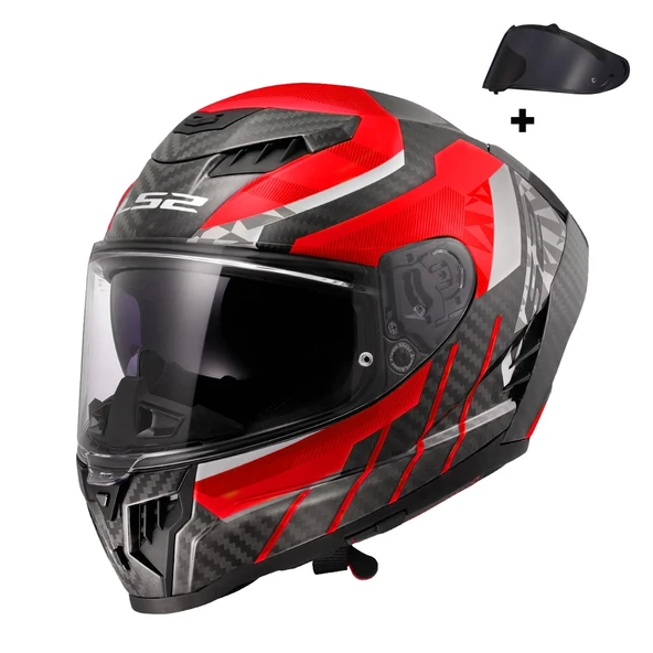 LS2 DRAGON KARBON TRAX  KASK - 6