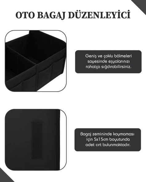 Yuga Oto Bagaj Düzenleyicisi Bagaj Çantası - 3