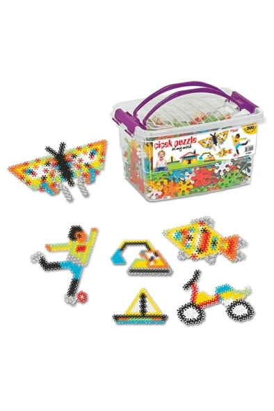 Dede Çiçek Puzzle Box Eğitici Şekiller 500 Parça