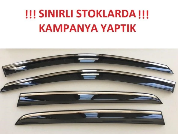 Niken Volkswagen Uyumlu Tiguan 2016-2020 Kromlu Cam Rüzgarlığı 4'L - 2