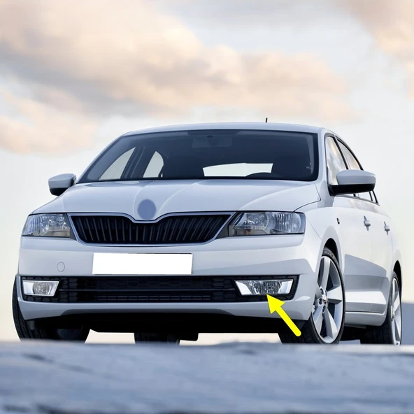 Skoda Rapid 2013-2016 Ön Sol Sis Farı Krom Tip 5JA941701