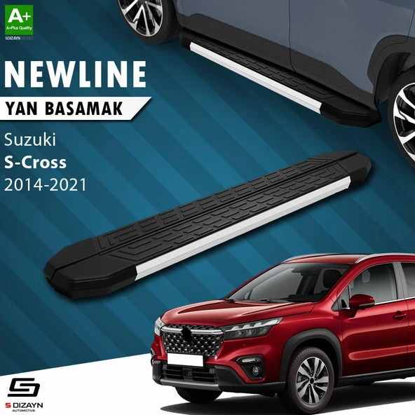 S-Dizayn Suzuki SX4 2 S-Cross NewLine Aluminyum Yan Basamak 173 Cm 2014-2021 A+ Kalite ürün görseli