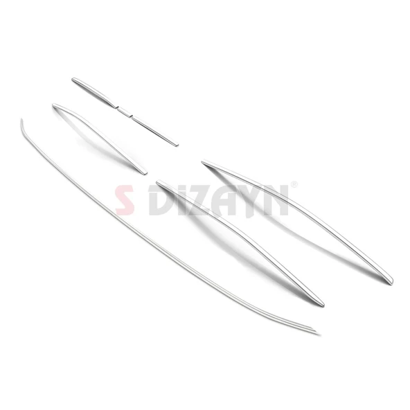 S-Dizayn VW Tiguan 3 Krom Ön Tampon Çıta Seti 7 Prç. 2024 Üzeri A+ Kalite - Resim 3