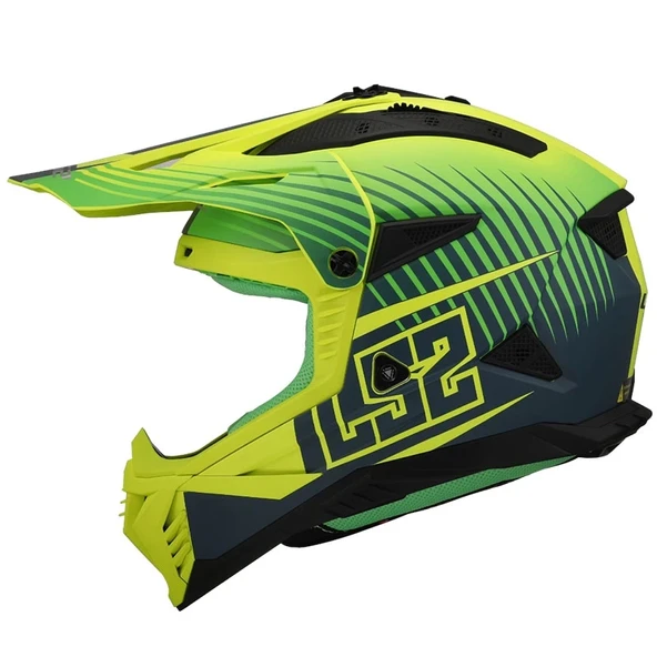 LS2 FAST 2 DUCK YEŞİL- KASK - Resim 2