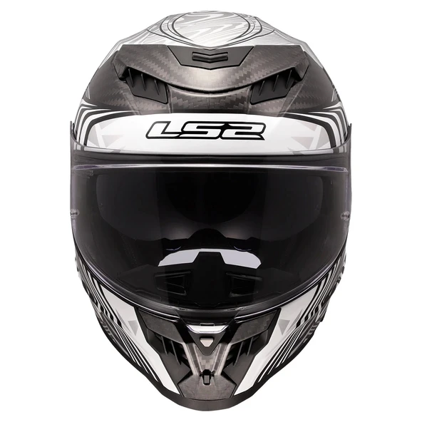 LS2 DRAGON KARBON ENTHUM SİYAH-GRİ KASK - 5