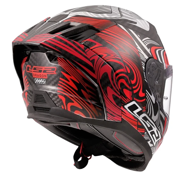 LS2 DRAGON KARBON ENTHUM  KASK - Resim 4