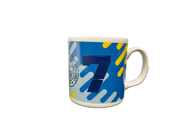 Fenerbahçe Lisanslı Kupa 1907 Yazılı Sarı Mug Hediyelik Ahşap Kutulu - 7